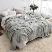 竹纤维纱布毛巾被夏季 午睡 被子纯棉毛巾毯子单人双人冰丝盖毯薄款