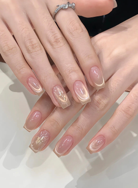 【Lilynail圣光神谕】手工穿戴甲短款可定制美甲高级感猫眼指甲贴