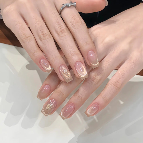 【Lilynail圣光神谕】手工穿戴甲短款可定制美甲高级感猫眼指甲贴