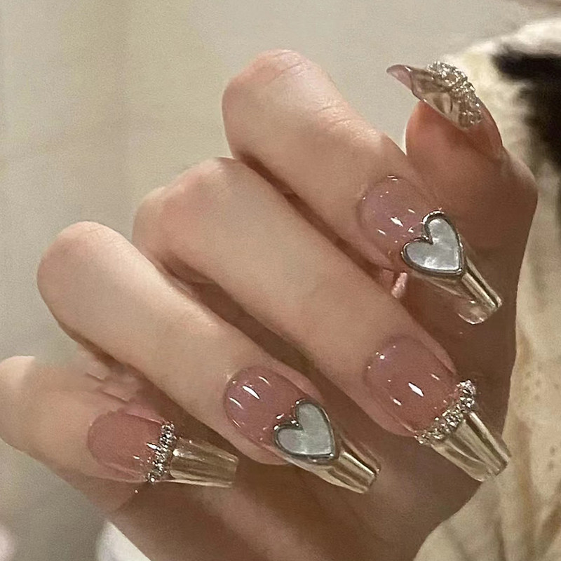 Lilynail甜酷贝母心魔镜粉纯手工定制穿戴春季新款高级感指甲贴片,彩妆/香水/美妆工具,穿戴甲/甲片,淘宝优惠券,粉丝福利购,淘宝优惠卷