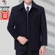 加厚羊毛呢子外套加大码 啄木鸟秋冬中年高档羊绒大衣男短款 爸爸装