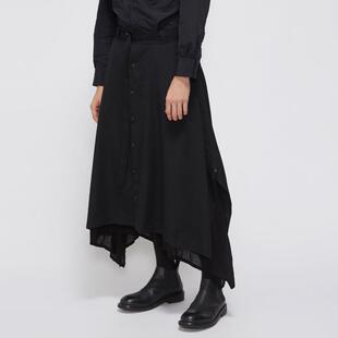 宽松暗黑原创低档裤 YOJI 两层裙裤 SLACKS羊毛阔腿裤 OOAK DOUBLE