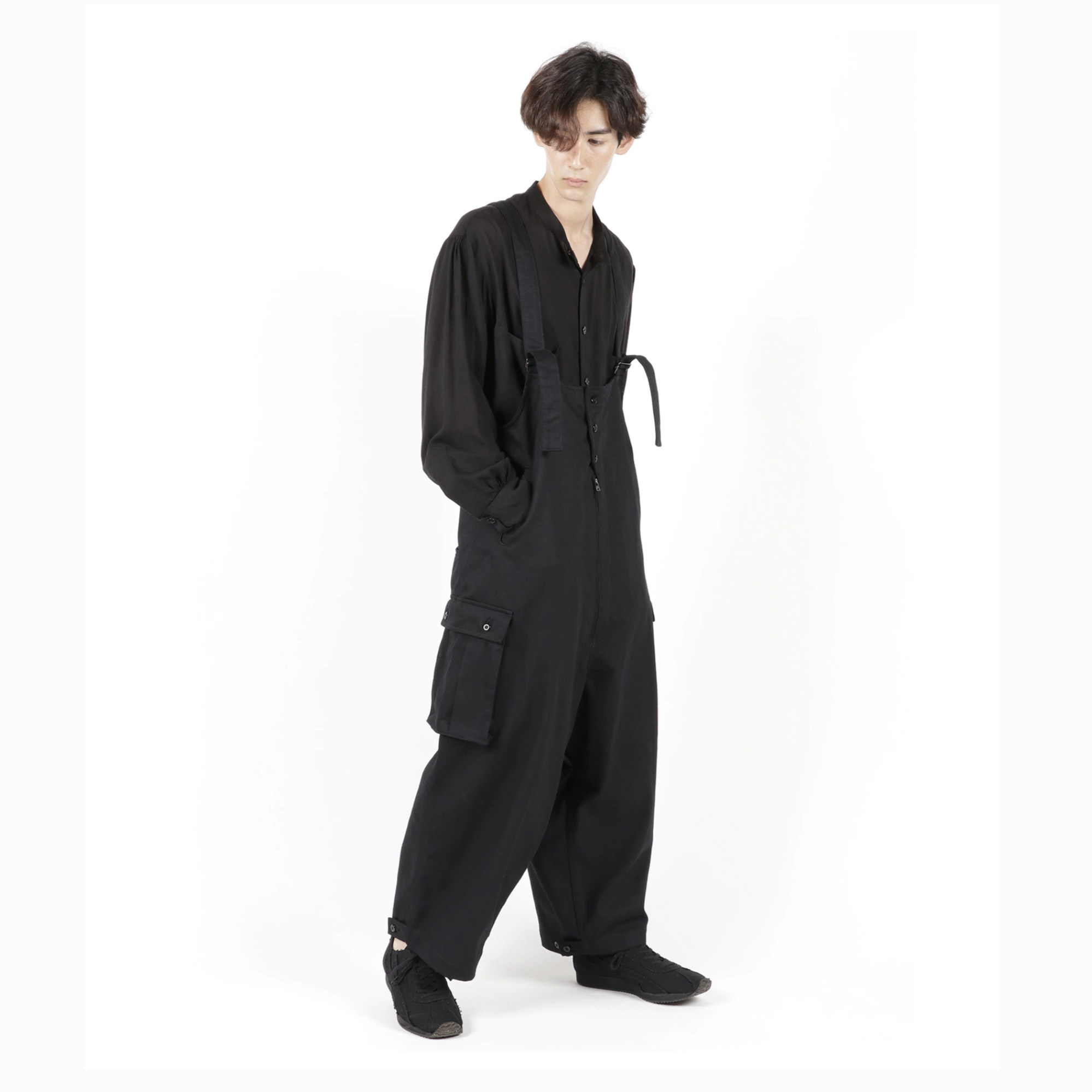 休闲纯棉背带裤背带裤yojiooak