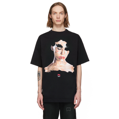 抽烟男女款先锋印花t恤