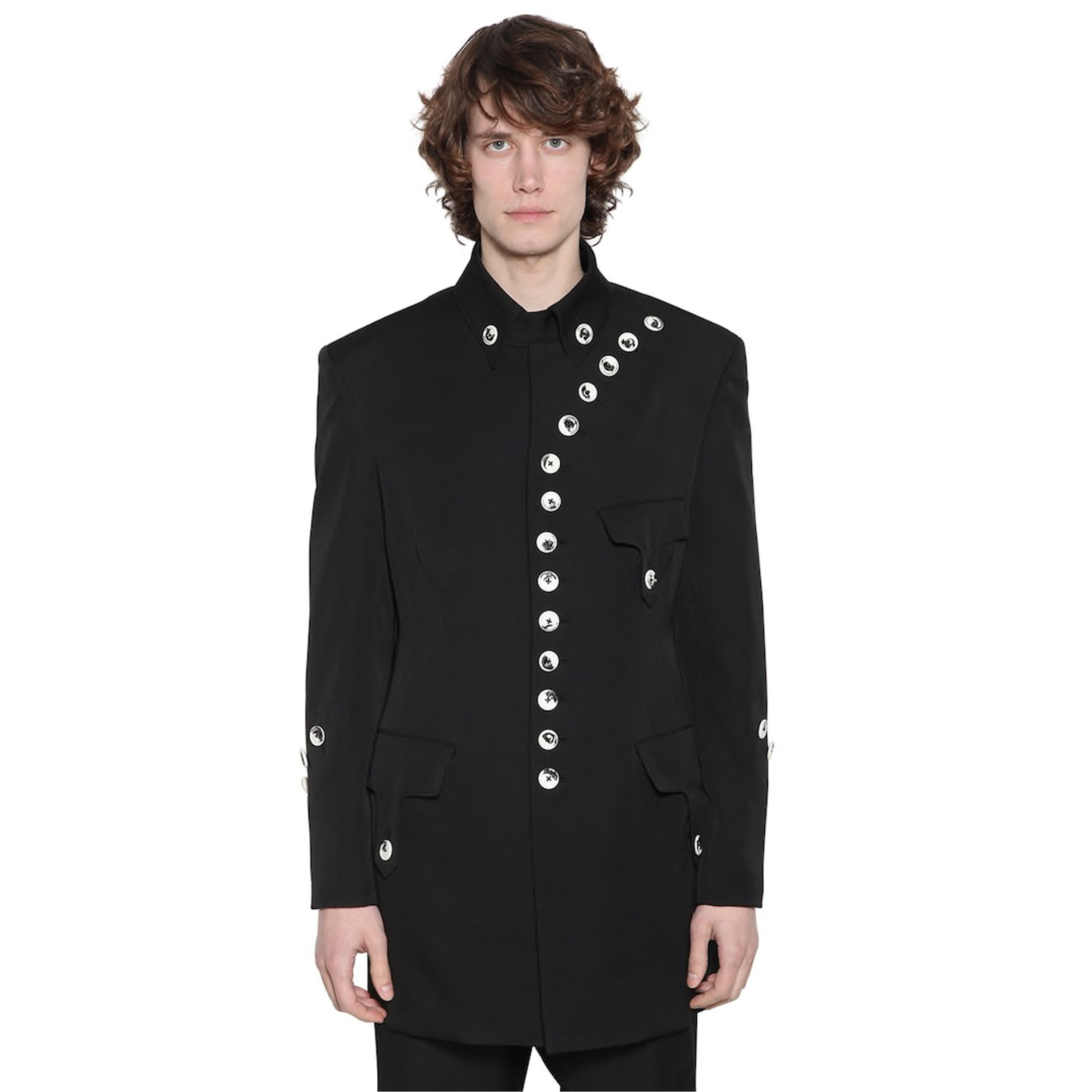 ooak军旅羊毛单排扣东京西服