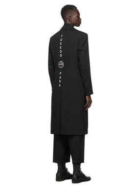 YOJI OOAK 原创TUXEDO PARK JACKET经典华达呢长西服风衣男士