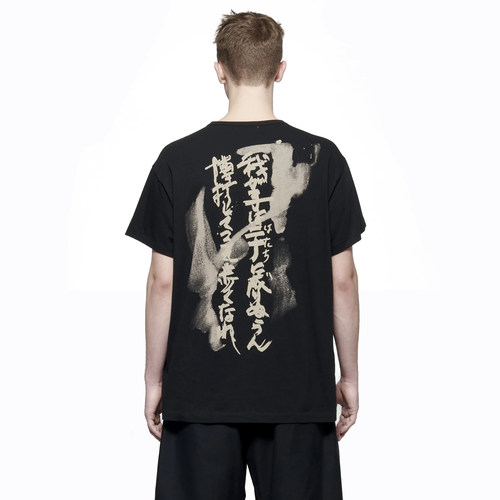 半袖国潮纯棉山本风廓形男女t恤