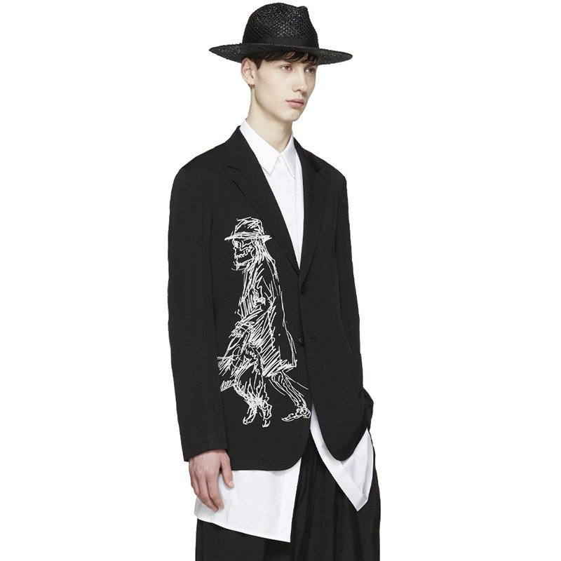 YOJI OOAK CLASSIC SUIT LORO经典华达呢遛狗西服手绘羊毛限量款