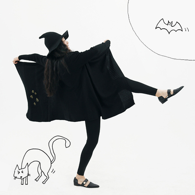 油腻头unito一片式混纺针织开衫