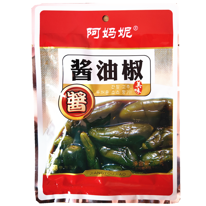 园丰阿妈妮酱油椒60g东北小菜下饭菜酱腌菜港椒酱菜拍20袋包邮