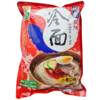 升元东北大冷面600g免煮冷面小麦冷面荞麦冷面料包齐全拍5袋包邮