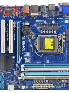 充新！Gigabyte/技嘉 B75M-D3H 1155针 DDR3全固态四插槽带HDMI