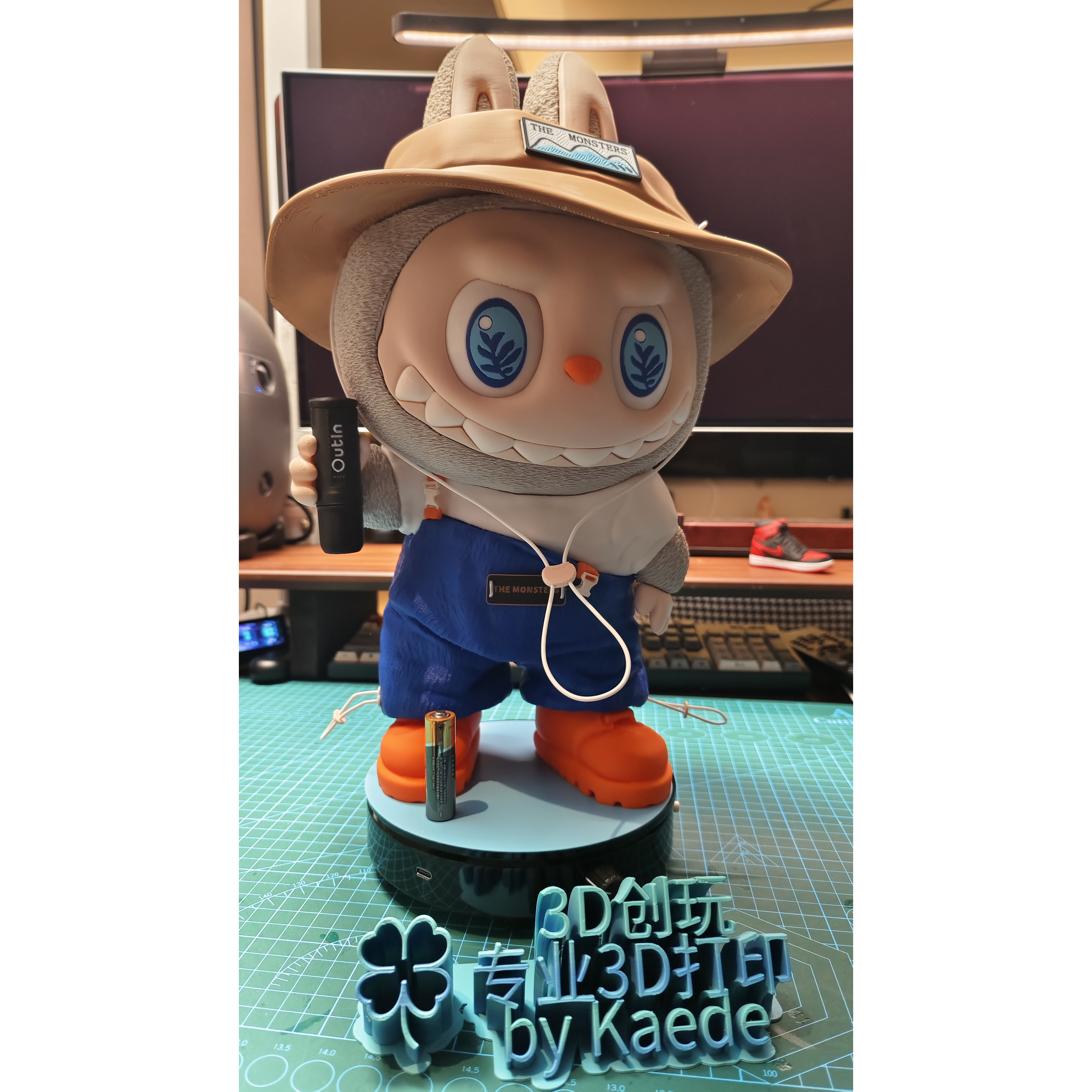 3d打印摆件 labubu拉布布（FALL IN WILD）Outin咖啡杯超大娃系列