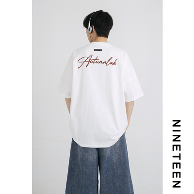 英文字母印花短袖T恤宽松