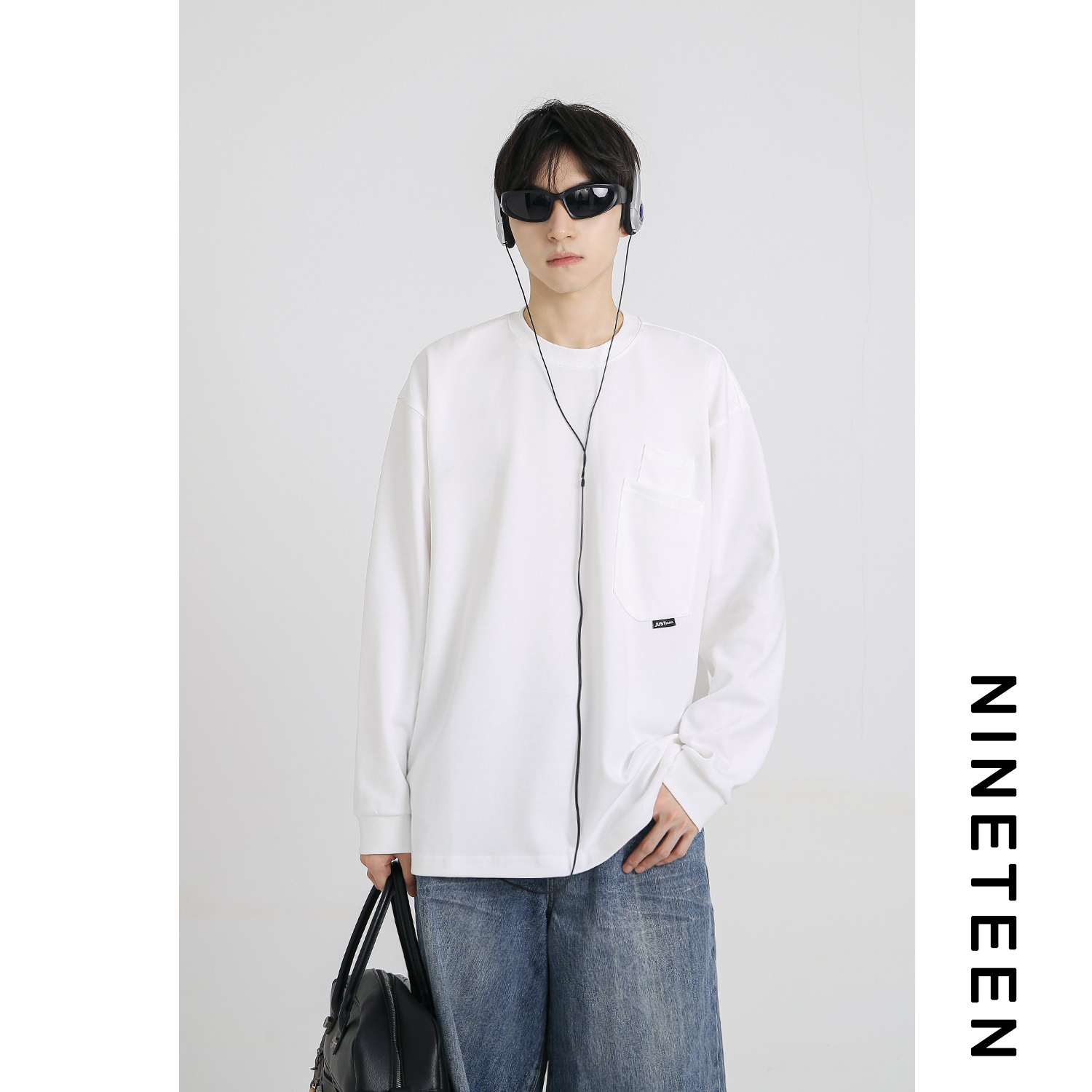 基础款长袖T恤宽松打底衫