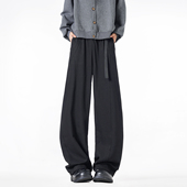 新款 美式 松紧腰休闲裤 NineteenAutumn秋季 宽松慵懒纯色休闲长裤 男
