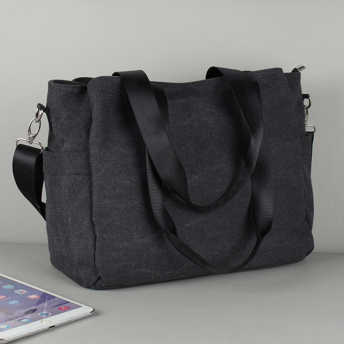 男包帆布包英伦帆布旅行包单肩斜挎手提包韩版休闲男女士包资料包