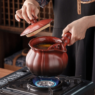 可干烧陶土煮茶壶罐罐煮奶茶壶家用烤奶炖汤熬中药陶罐围炉煮茶器
