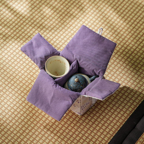 小号织锦茶具收纳包防磕手提