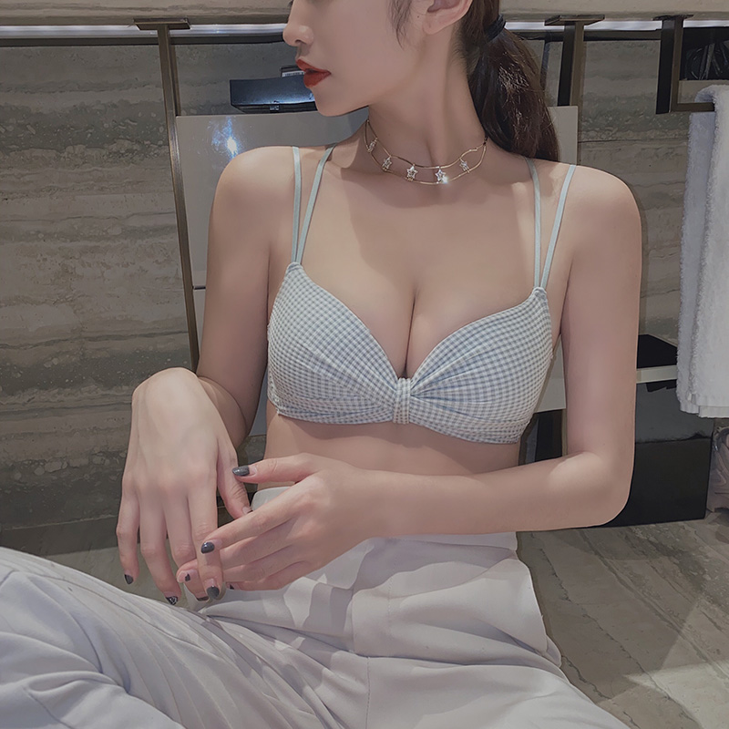 性感无钢圈日系美背文胸罩套装