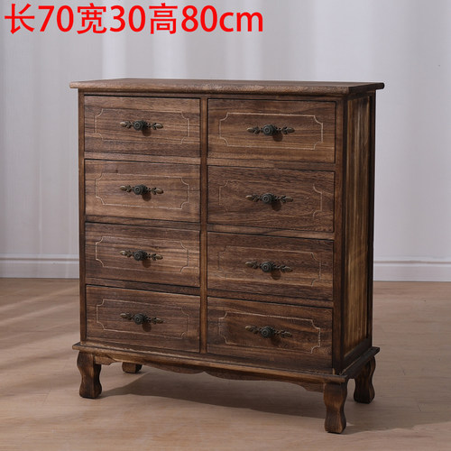 实木新中式多层玄关柜子五斗柜橱