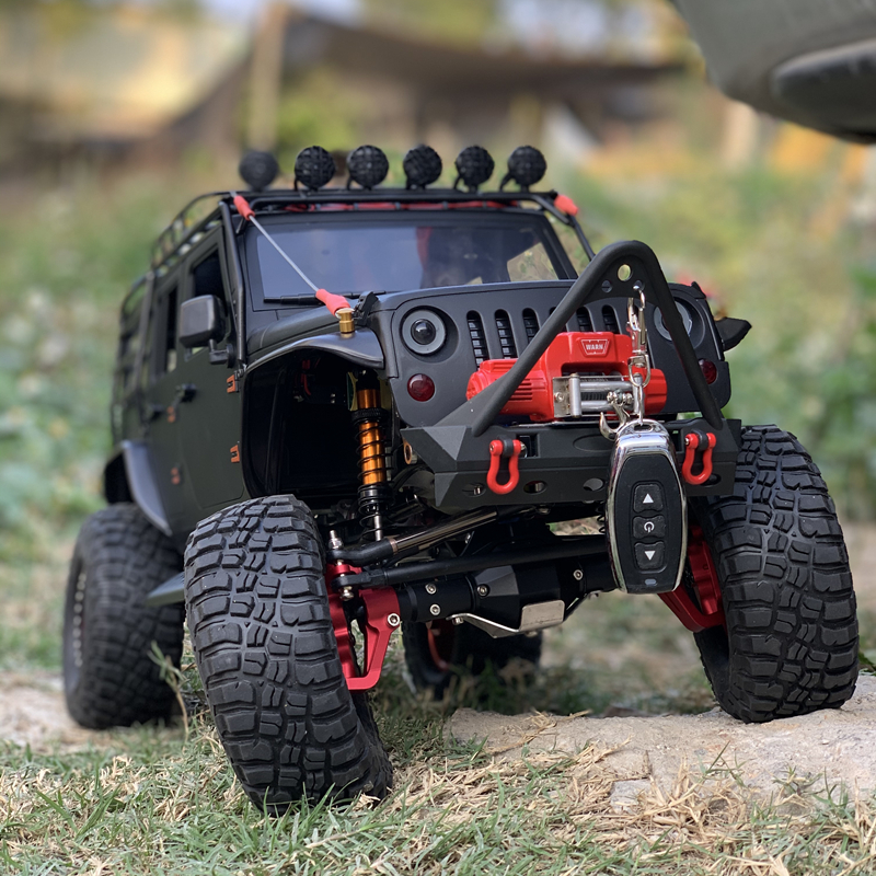 SCX10攀爬车三代金属前置车架遥控越野四驱改装diy骈驰牧马人硬壳