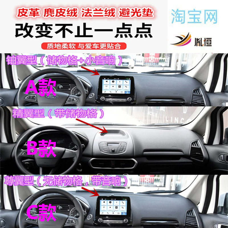 18-19新福特翼博避光垫防晒遮阳