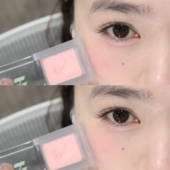 淡淡 daze 膨胀感holika单色眼影86色号blush 卧蚕色 一点发白