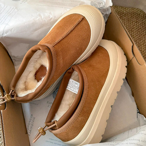 王一博同款塔斯曼雪地靴绝对保暖抗寒冬季加厚皮毛一体加绒棉鞋潮