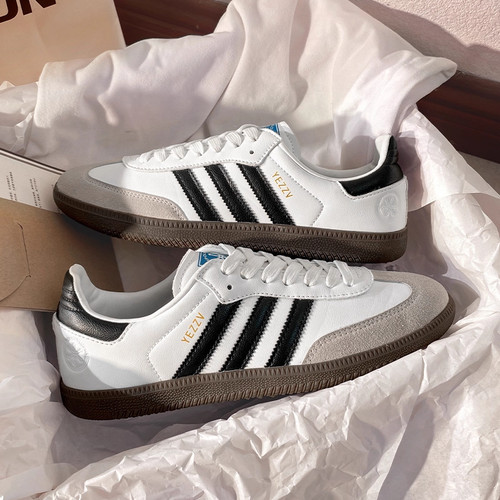 德国经典三杠白色德训鞋男女款2025秋季新款男士休闲百搭运动板鞋