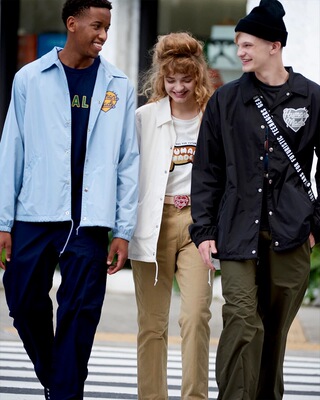 日单 日潮品牌 human 春季男女同款休闲翻领外套