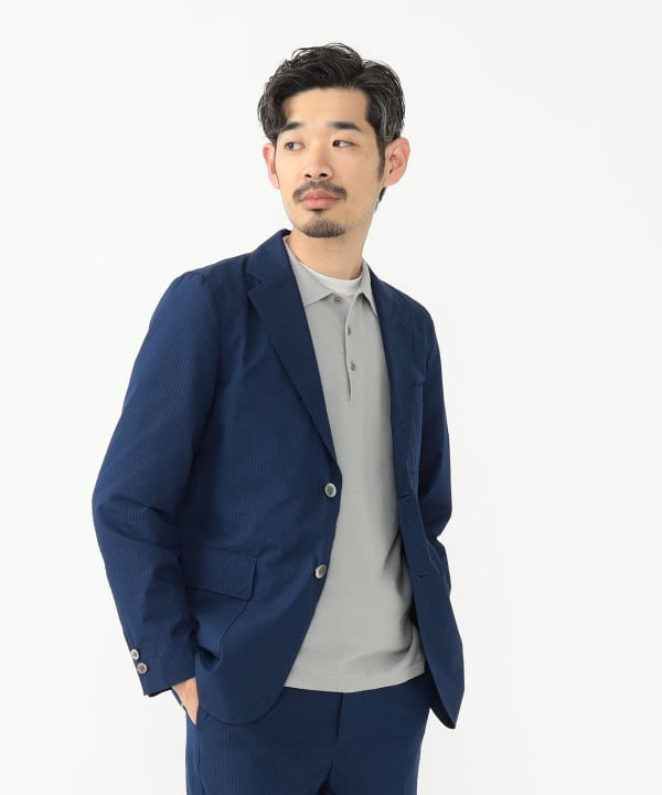 日单 beam* 男士条纹休闲西服 两色入 25春夏 不退