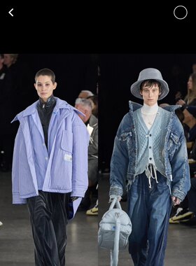 日单 三元 男女同款 假两件棉衣外套 23秋冬