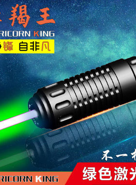 FOXLASERS超亮大功率蓝色激光灯镭射手电USB教练航海白天远射10