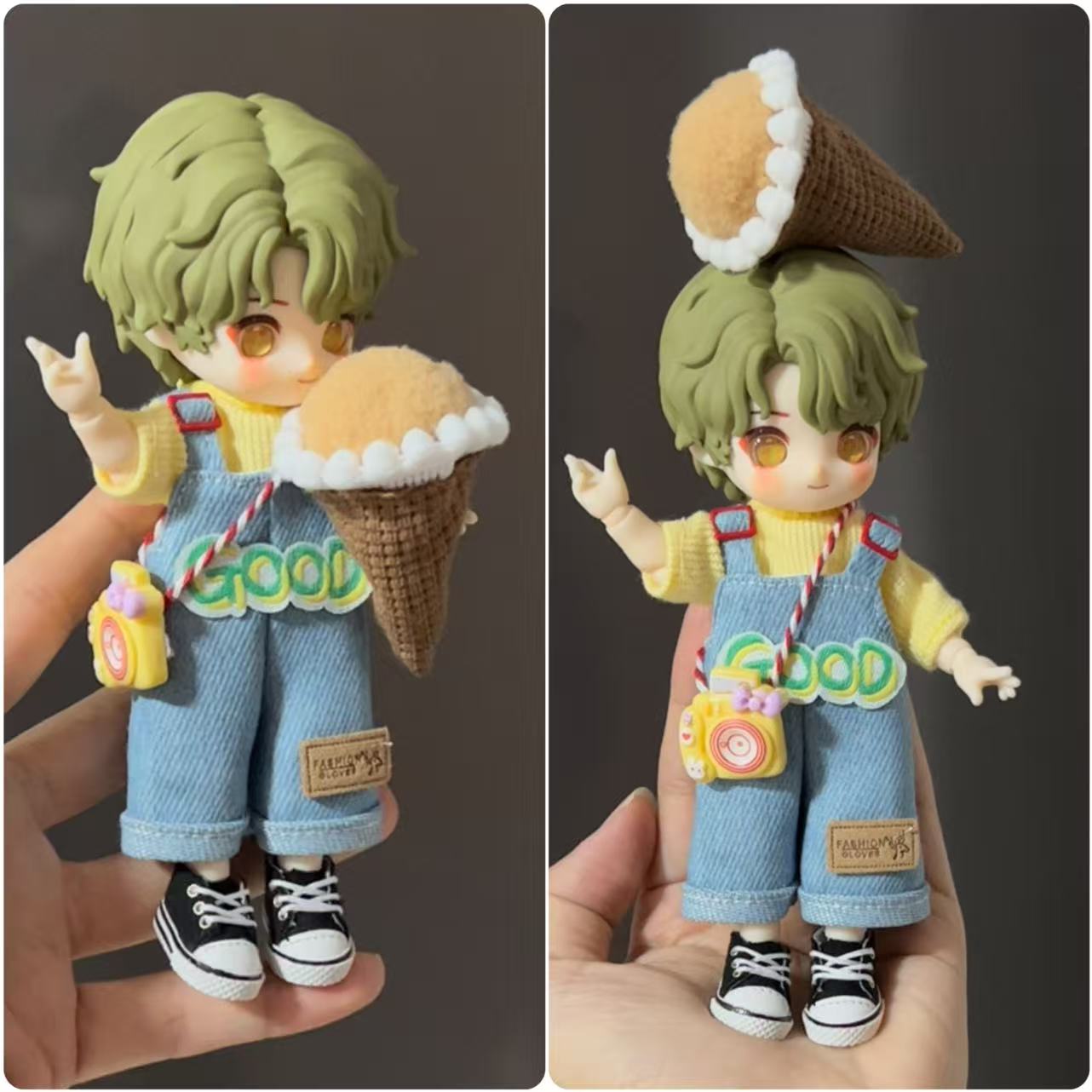 8分bjd娃衣换装套装16-17厘米娃娃12分ob11兽仔阿巳体衣服出逃体