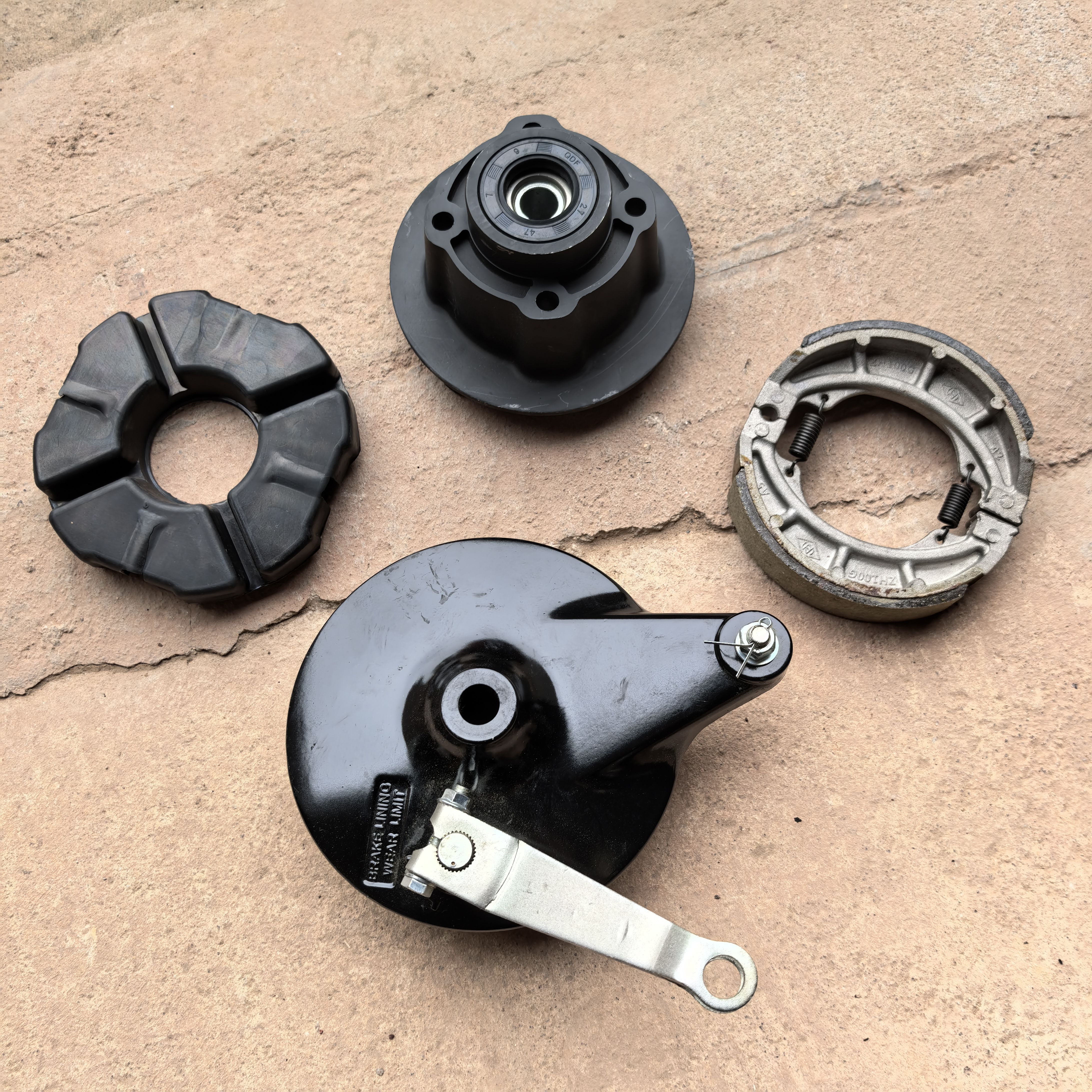 宗申WEEK8原厂正品配件ZS150-52/52A后轮缓冲体链盘座刹车盘鼓盖