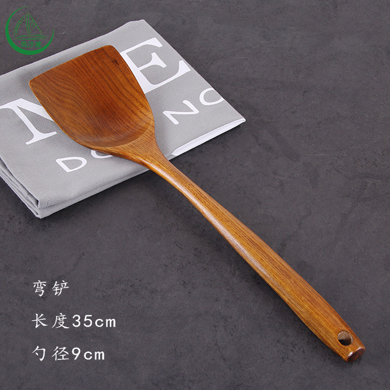 风沙渡木头勺子炒菜木铲子不粘锅专用锅铲木勺子长柄汤勺粥勺大号