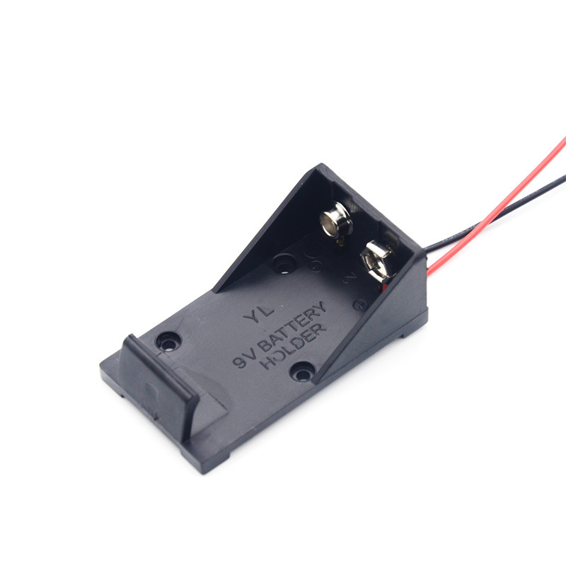 9V电源电池盒 9伏电池扣 6F22 带线 无盖 无开关 9V电池盒 9V电池
