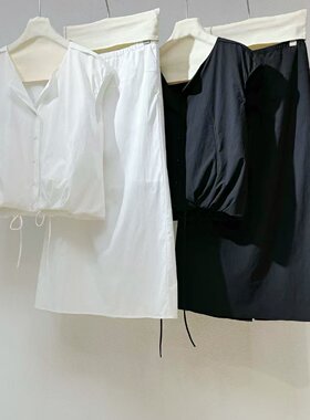韩国O~N26夏无袖衬衫半裙套装女