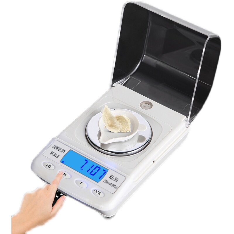 安普特0.001g珠宝秤电子秤mg精准小型毫克称黄金精密天平口红秤药