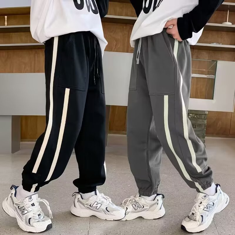 男童运动裤子中大童休闲春秋装时尚卫裤男长裤韩版宽松春秋休闲裤
