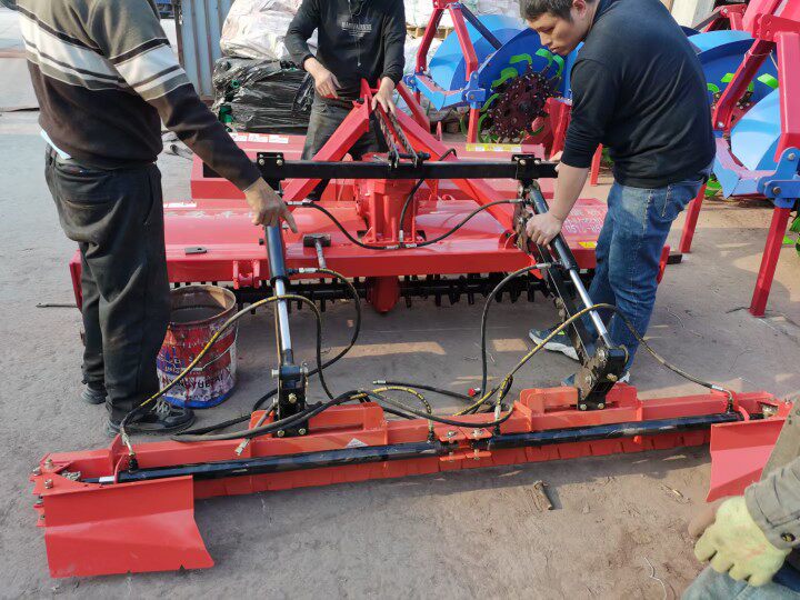 水田平整器全液压伸缩式折叠自动平地机旋耕机打浆平田器不锈钢