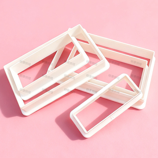 几何切模长方形耳陶粘土饼干馒头翻糖蛋糕套装烘焙DIY切模工具