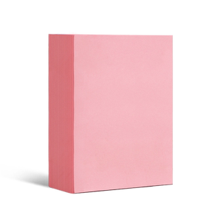 元浩粉红色打印纸A4粉色复印纸A3加厚彩纸80g手工纸100张折纸500张70g幼儿园剪纸正方形双面宣传A5浅粉桌签