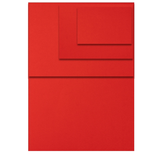 红纸大张双面加厚剪纸正方形写对联福字书法斗方A4结婚用乔迁窗花万年红空白折纸红色手工中国红A3刻字井盖