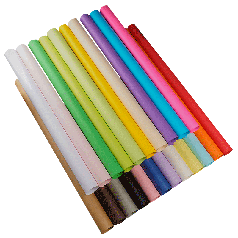 元浩彩纸大张大号全开薄彩色纸红色纸贴墙超幼儿园装饰空白海报儿童手工纸80G手工材料纸背景纸多色包装纸