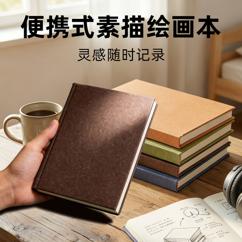 便携式素描绘画本旅行随身速写本
