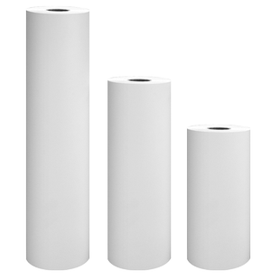 元浩长卷绘画纸白卡纸卷轴卷筒加厚画纸儿童涂鸦画卷白色牛皮纸整卷美术长条画画纸幼儿园涂色超长卡纸180g