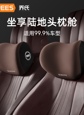 乔氏汽车头枕车用靠枕颈枕靠垫车内座椅枕头一对装奔驰车载护颈枕