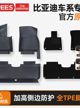 TPE汽车脚垫适用比亚迪宋plus汉DM海豚唐DM护卫舰07元PLUSev秦L